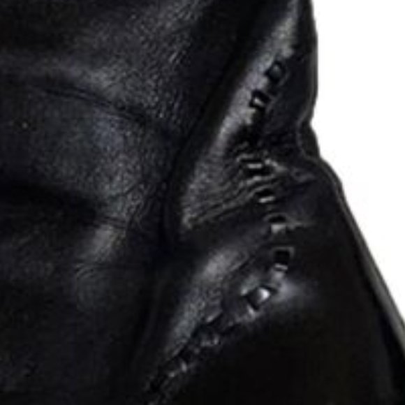 GUCCI~ZIP UP~TALL CALF LEATHER~WHIP STITCH~BOOTS - Picture 14 of 16